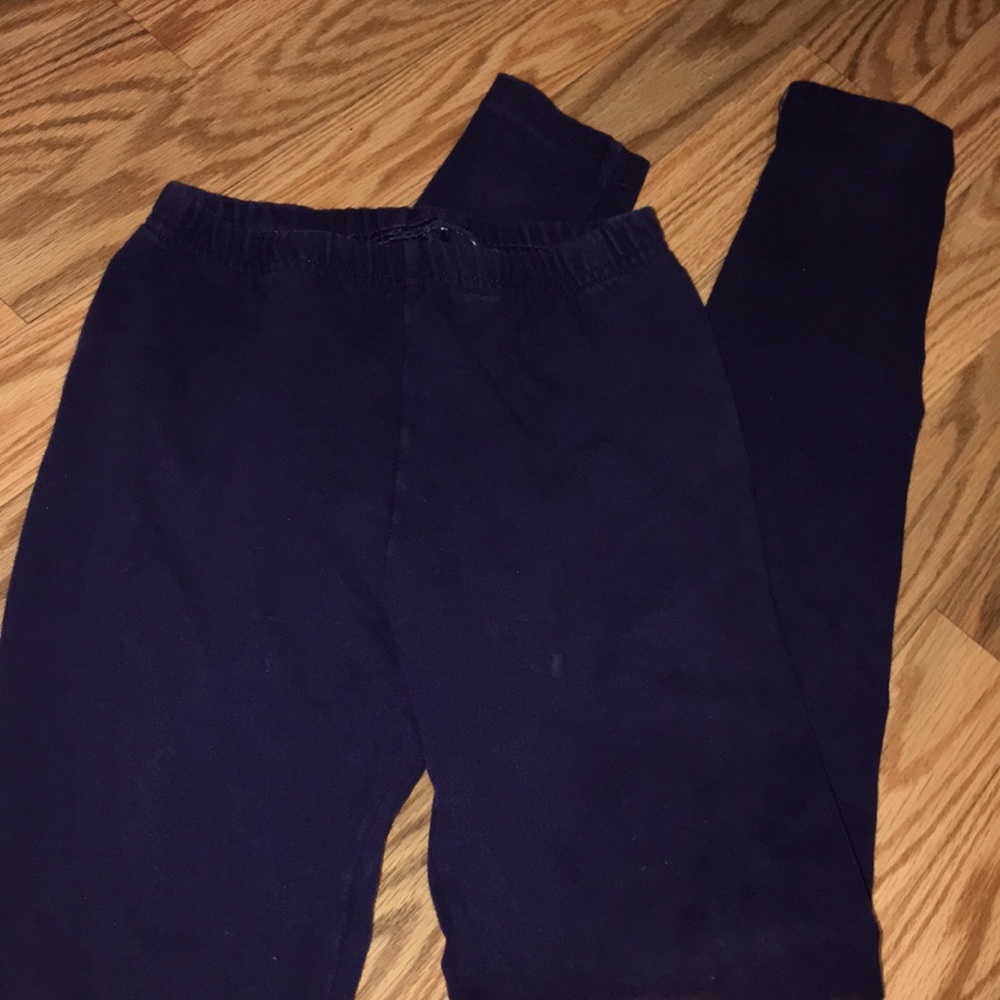 American Apparel dark purple cotton leggings Xs